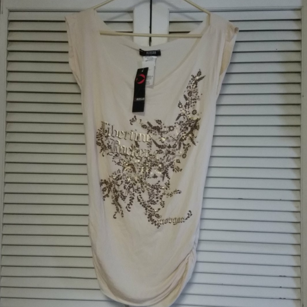 Morgan de toi tapioca tunique size small